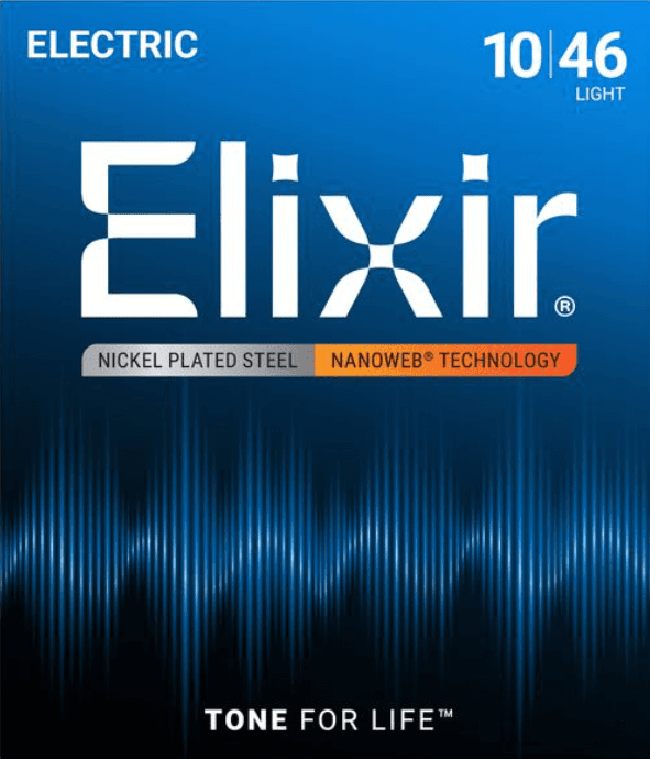 סט מיתרים לגיטרה חשמלית Elixir Nanoweb Light